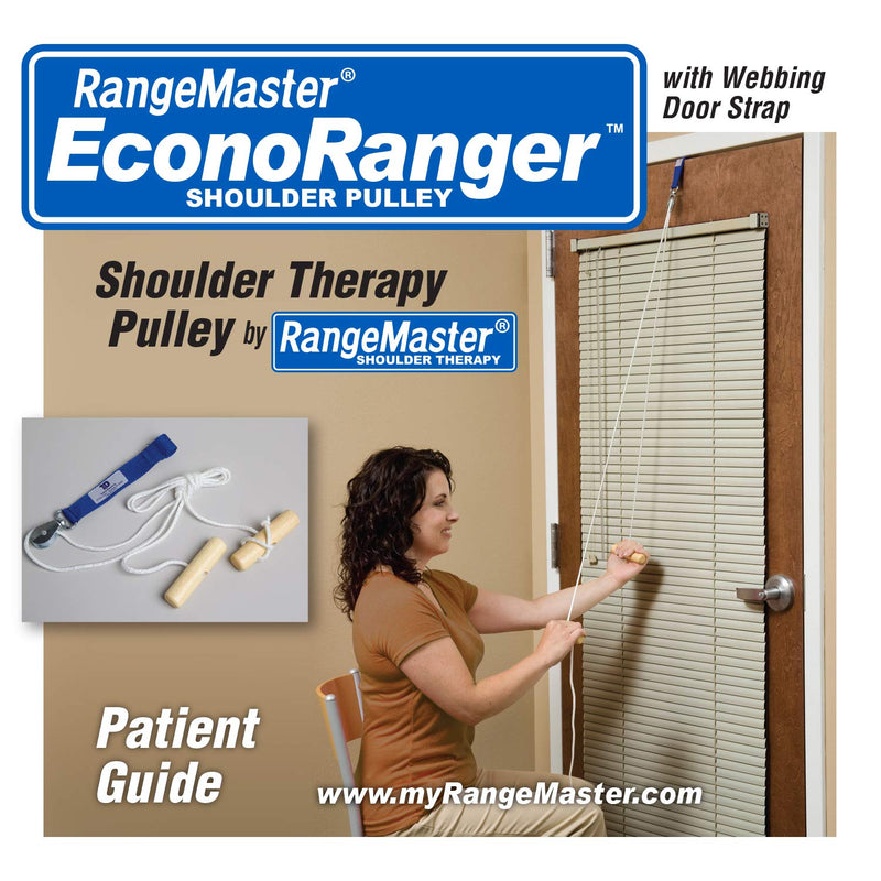 [Australia] - RangeMaster Econo Ranger Shoulder Pulley │ Physical Therapy Exercises │ Aids in Recovery and Rehabilitation │ Increases Mobility │ Wooden Handles for Comfort │ Web Strap Door Attachment 