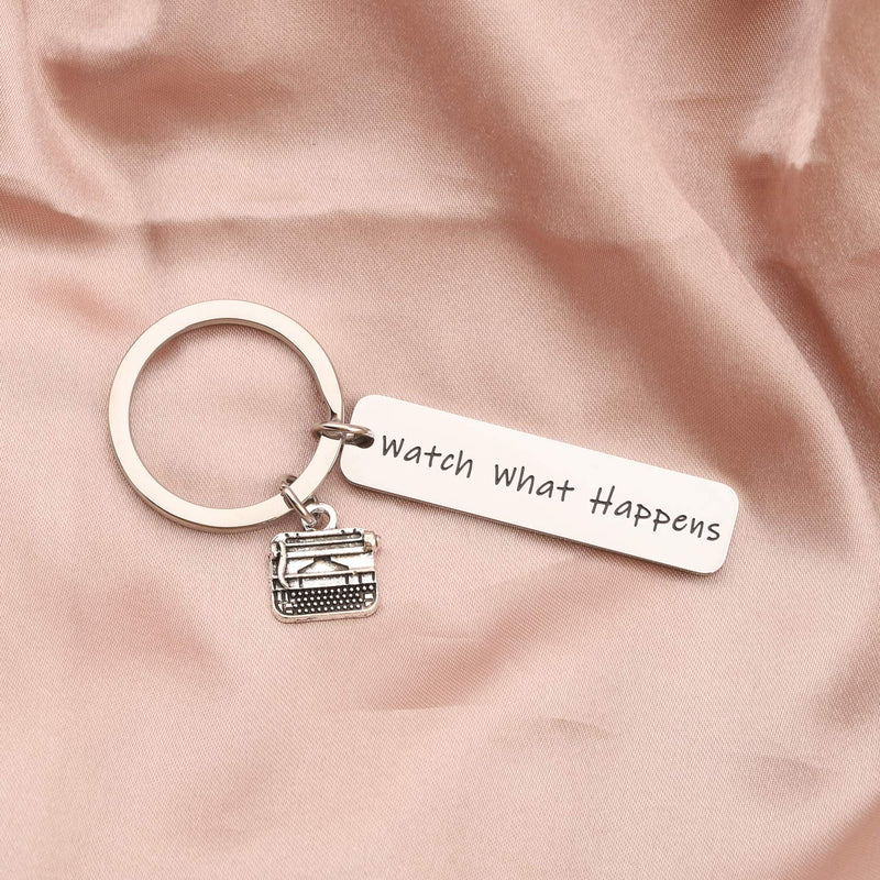 [Australia] - AKTAP Newsies Inspired Gift Watch What Happens Musical Theatre Keychain Journalist Jewelry Katherine Plumber Newsies Gift Newsies Inspired Keychain 