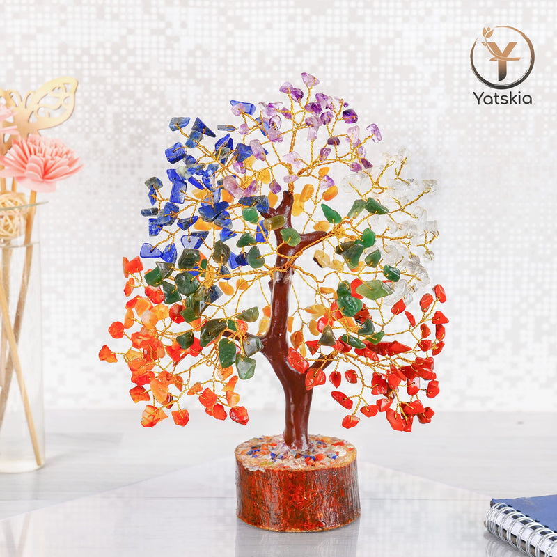 [Australia] - Crystal Tree - Seven Chakra Tree - Bonsai Tree - Healing Crystals - Crystals and Gemstones - Home Decor - Spiritual Gifts # 1 Seven Chakra 