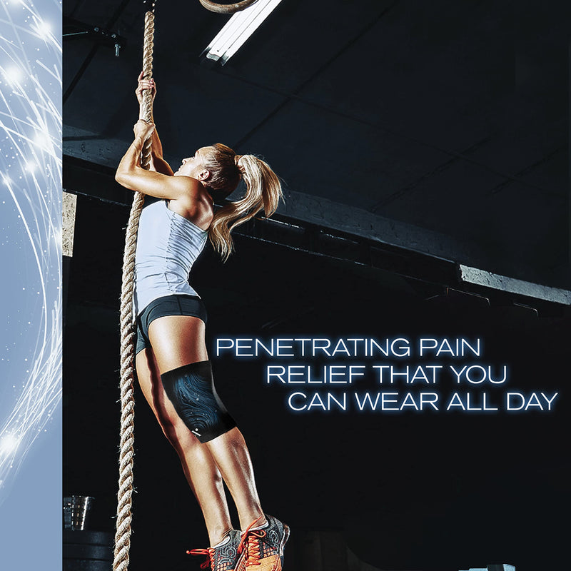 [Australia] - NUFABRX Pain Relieving Knee Compression Sleeve for Men & Women | Knee Brace for Knee Pain | All Day Relief Against Arthritis Tendonitis and Joint Pain| One Size Fits All 