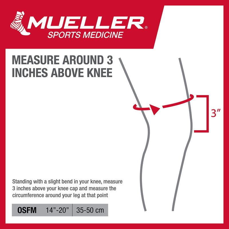 [Australia] - Mueller Sports Medicine Self-Adjusting Knee Stabilizer, For Men and Women, Black, One Size (Pack of 1) 