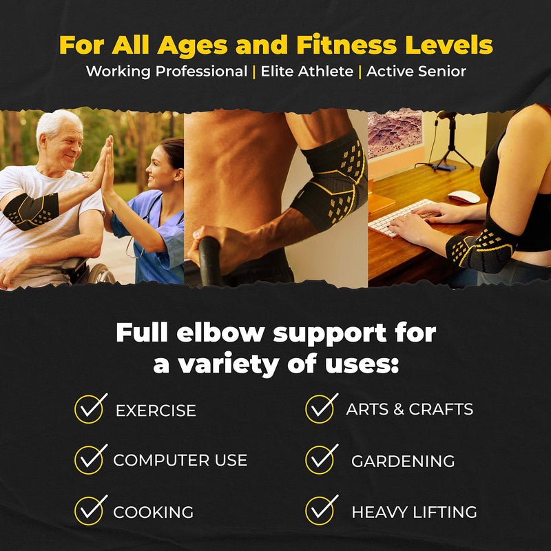 [Australia] - CopperJoint Compression Elbow Sleeve – Copper-Infused Design- Single Large PRO Edition 