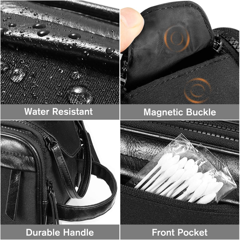 [Australia] - SITHON Toiletry Bag for Men or Women, Water Resistant Travel Shaving Dopp Kit Storage Organizer with Wet Towel Separation for Cosmetic & Bathroom Toiletries, Black 