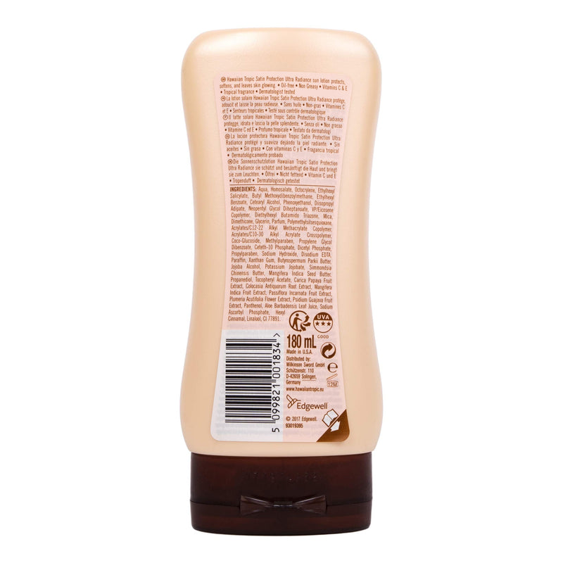 [Australia] - Hawaiian Tropic Satin Protection Sun Lotion (SPF 30, 180ml) retail_packaging 180 ml (Pack of 1) 