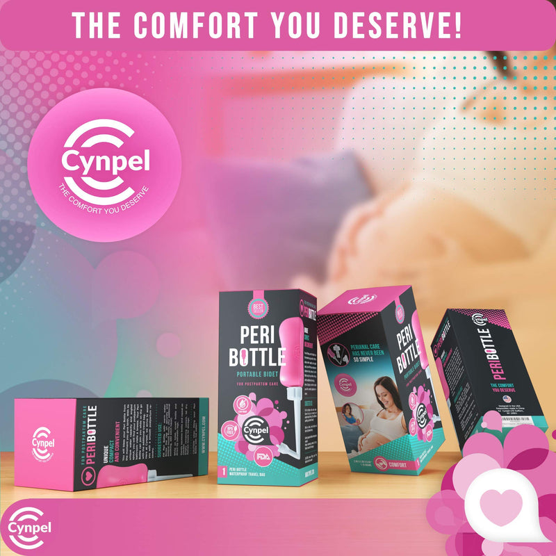 [Australia] - Cynpel Peri Bottle for Postpartum Essentials, Feminine Care | The Original Portable Bidet, Hemmoroid Treatment… (2 Count (Pack of 1), Combo Pack) 2 Count (Pack of 1) 
