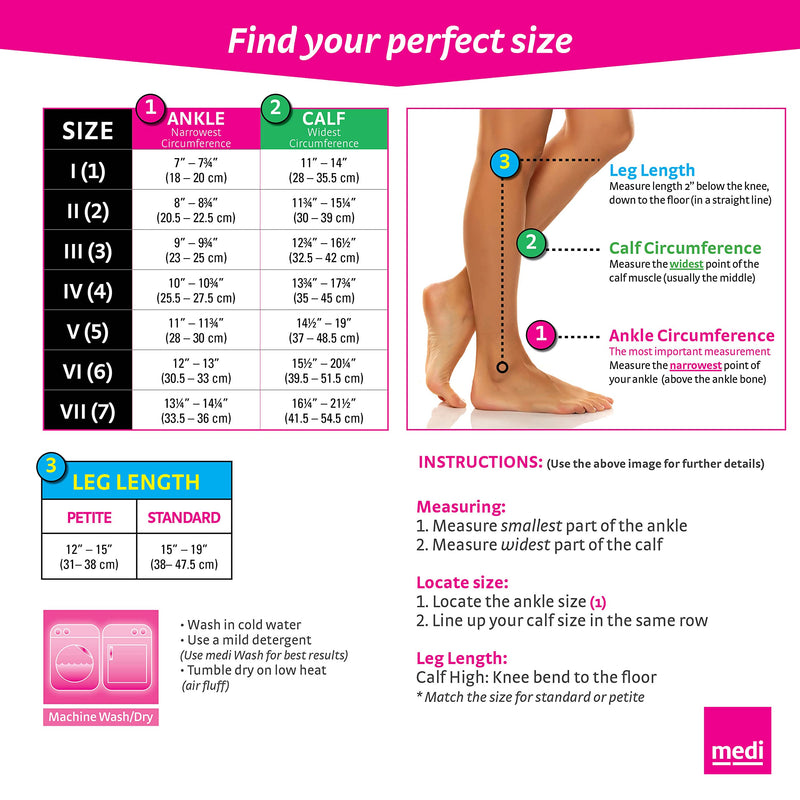 [Australia] - medi Sheer & Soft for Women, 2030 mmHg, Calf High Compression Stockings, Open Toe Natural 4 
