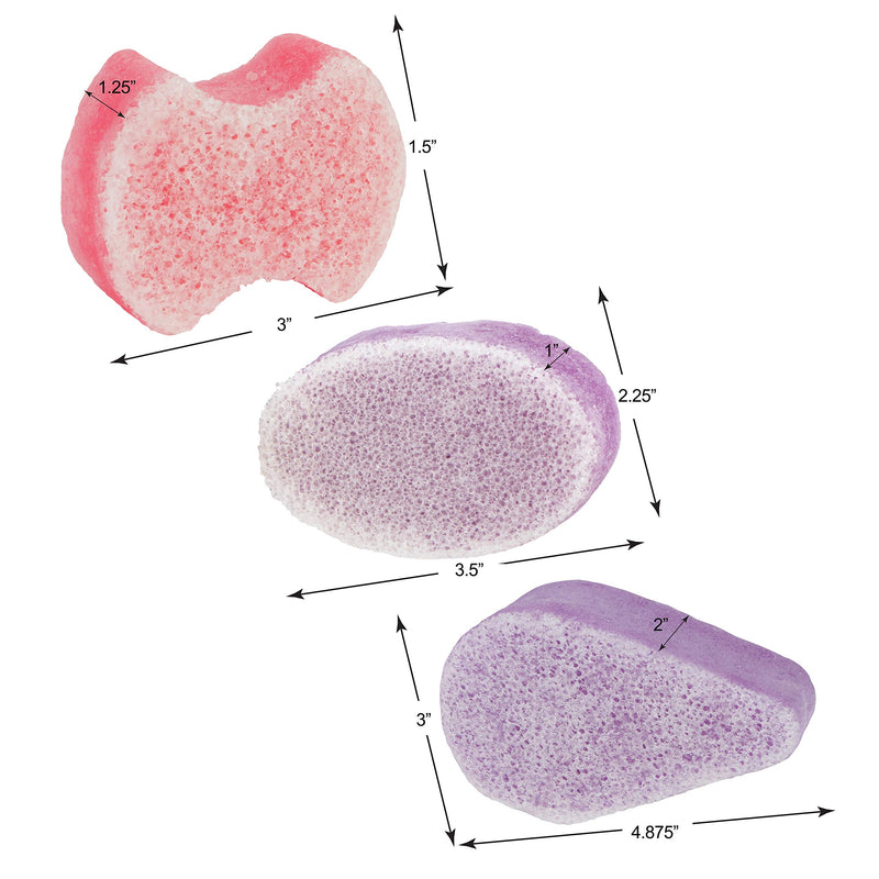 [Australia] - Spongeables Spongeables lavender relaxation spa set, the soap is in the sponge, includes anti-cellulite body buffer, pedi-scrub, and shaving soap, aromatherapy at home, 20+ uses 