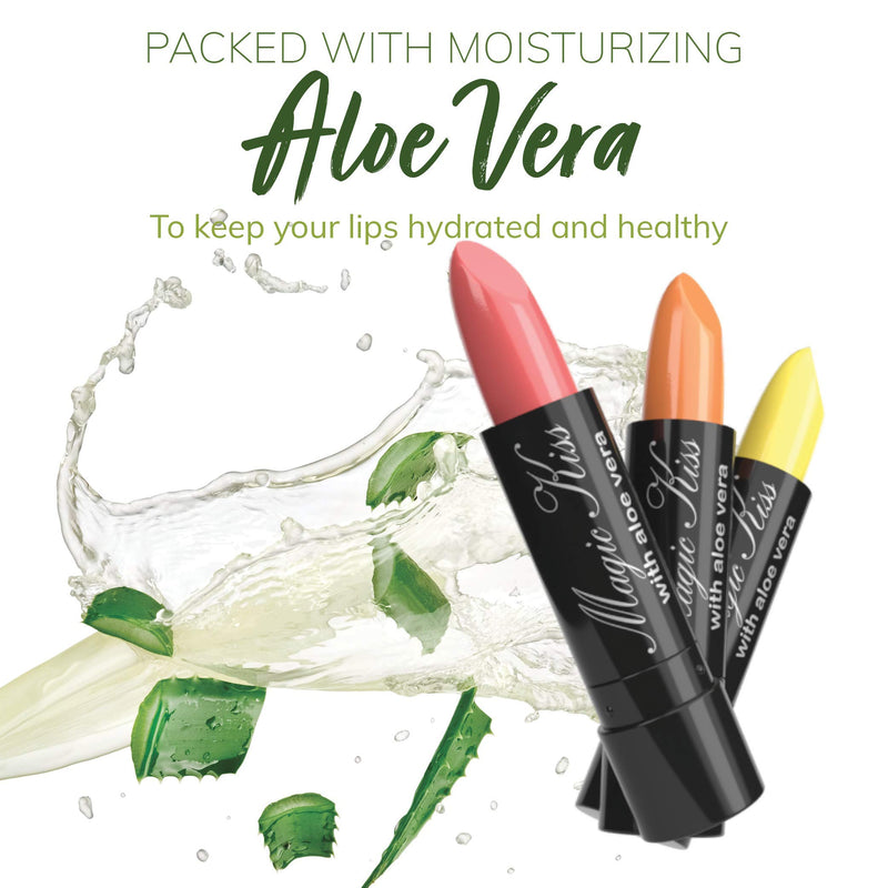 [Australia] - Pack of 6 Magic Kiss Color Changing Matte Lipstick set, Waterproof Long Lasting Nutritious Lips Moisturizer Magic Temperature Color Change Lip Balm with Aloe Vera PH Lipstick Beauty Cosmetics Makeup MADE IN USA Green 