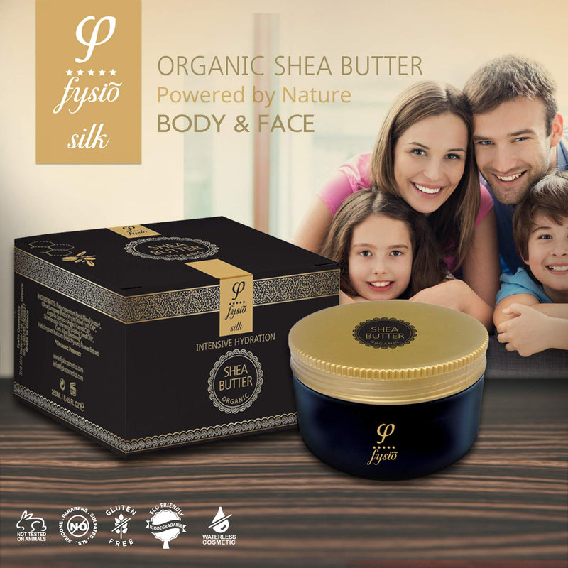 [Australia] - Fysio Organic Shea Butter Natural Body Moisturiser with Olive Oil, Beeswax, Argan Oil 250ml 