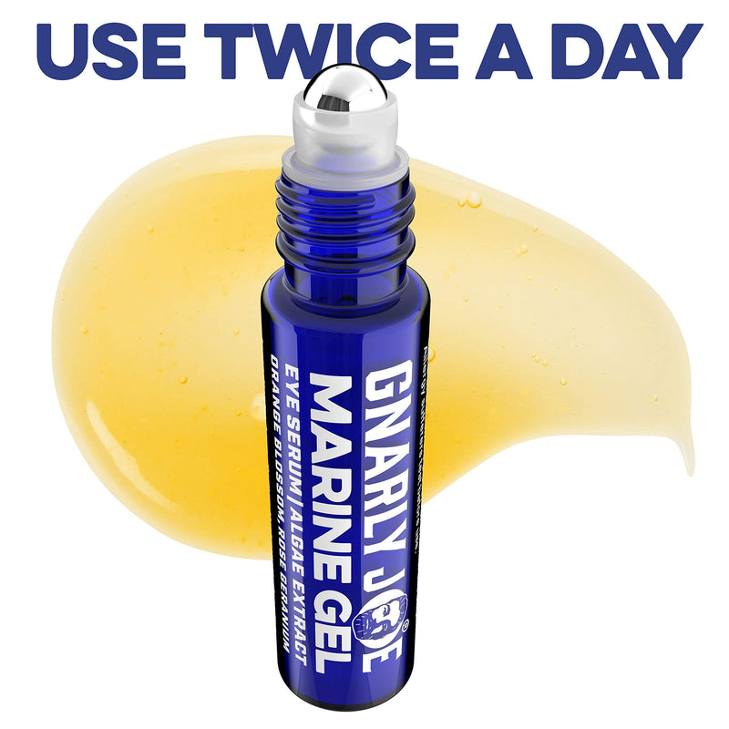 [Australia] - Gnarly Joe Eye Serum for Men. Hyaluronic Gel with Cooling Rollerball Applicator. Rejuvenates Tired Eyes, Puffiness and Dark Circles (10 ml) 10 ml (Pack of 1) 