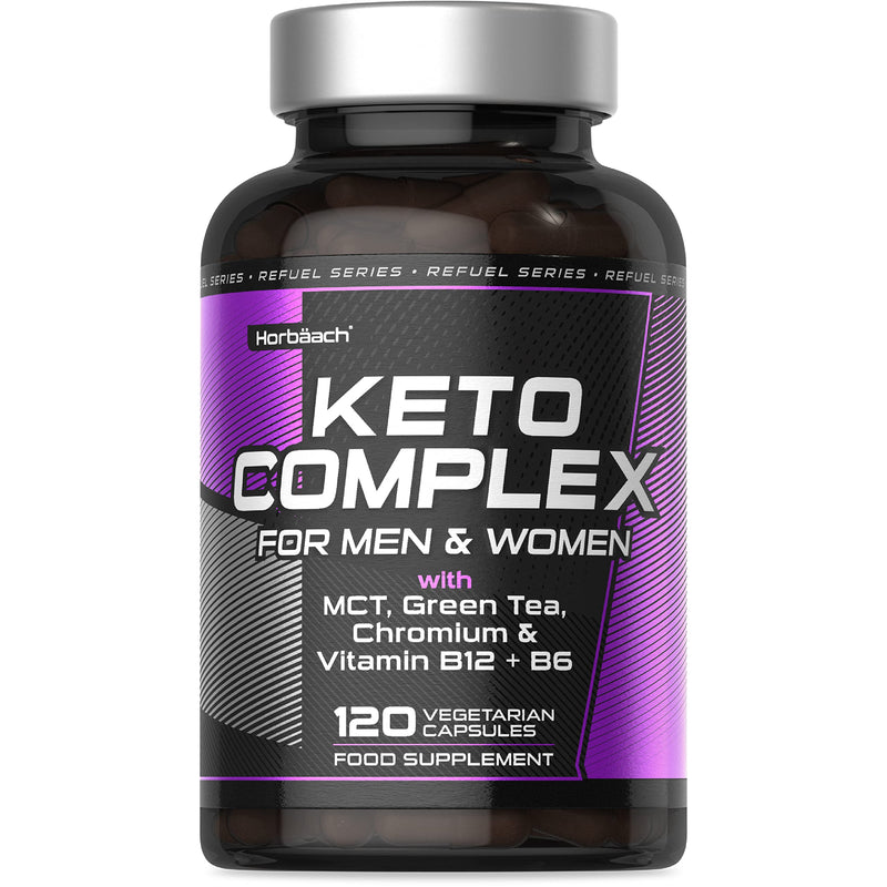 [Australia] - Keto Complex | 120 Capsules | with MCT Oil, Green Tea, Vitamins & Minerals | Max Strength | Advanced Keto Diet Pills for Men & Women | Vegetarian | No Artificial Preservatives 