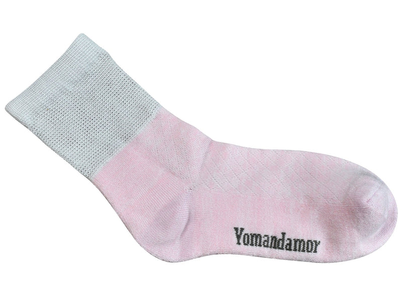 [Australia] - Yomandamor 5 Pairs Women's Bamboo Quarter Breathable Diabetic Socks with Seamless Toe and Cushion Sole 9-11 5 Pairs Pink 