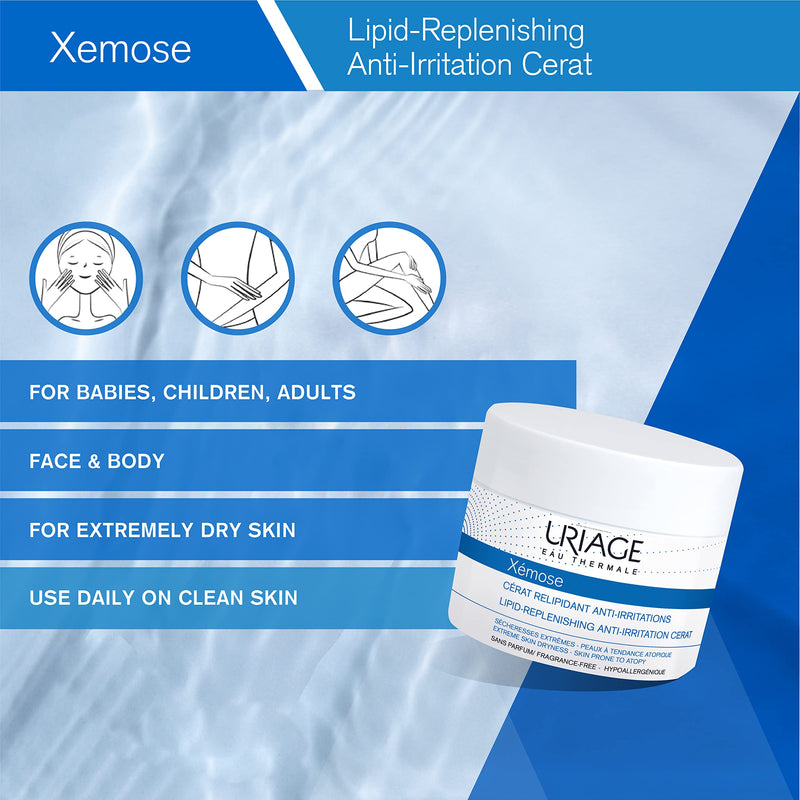 [Australia] - Uriage Xemose Lipid-Replenishing Anti-Irritation Cerat for Extreme Skin Dryness, 200 ml 