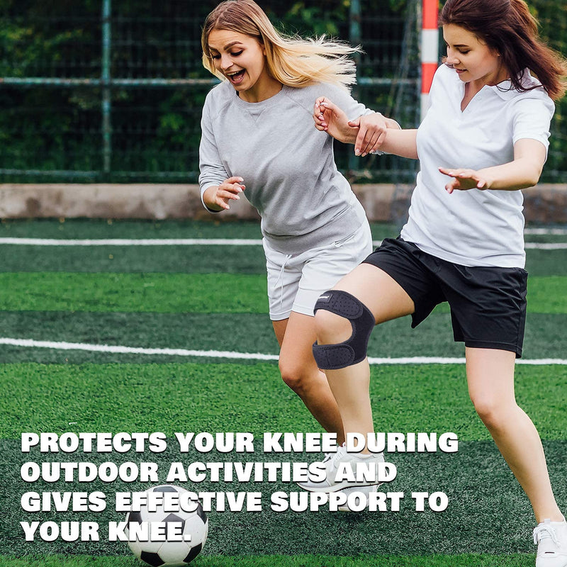 [Australia] - Thx4COPPER Compression Dual Adjustable Patella Knee Brace for Pain Relief,Knee Strap Support for Running, Jumper, Gym Exercise, Tendonitis, Arthritis, Injury Recovery, Joints and Muscles Small/Medium 
