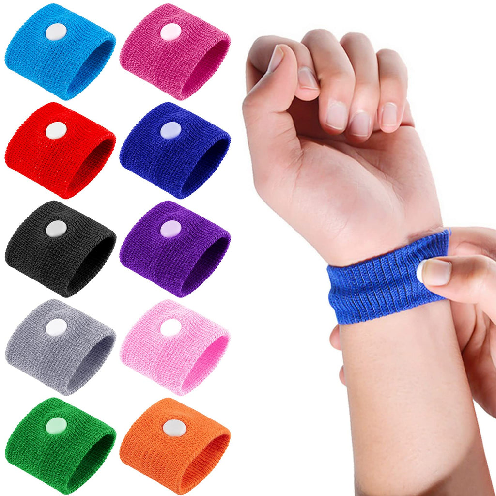 [Australia] - 10PCS Kids Travel Sickness Bands, Motion Sickness Relief Morning Sickness Anti Nausea Acupressure Wristband for Car Sea Flying Tri10p 