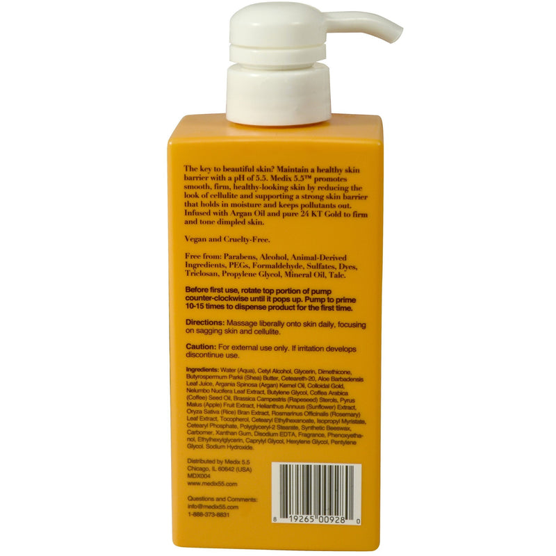 [Australia] - Medix 5.5 Argan Oil Cream with 24kt Gold. Anti-sagging firming cream to reduce the look wrinkles, cellulite, and blemishes. 15oz (15oz) 