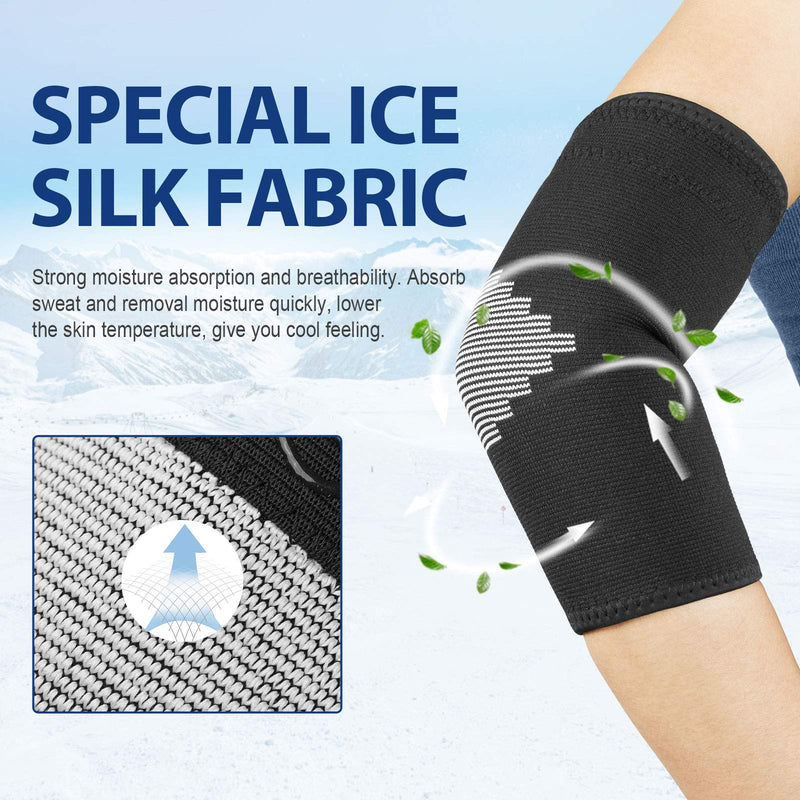 [Australia] - AVIDDA Elbow Support Sleeve for Men Women(Single Sleeve), Antislip Elbow Brace Compression Arm Supports for Tennis Elbow, Golfers Elbow, Arthritis, Tendonitis, Joint Pain Relief, Black S 1 