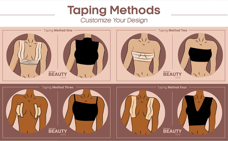 [Australia] - Beauty Tape: Body support and Sculpting Tape - Boob Tape to Lift, Separate, Flatten, Push up effect for Dresses, Clothing, Women, Men, Trans, Hypoallergenic, Water Resistant , Sweat Prof, Latex Free tape (2" Roll - Espresso) Beauty Tape Roll 2" 