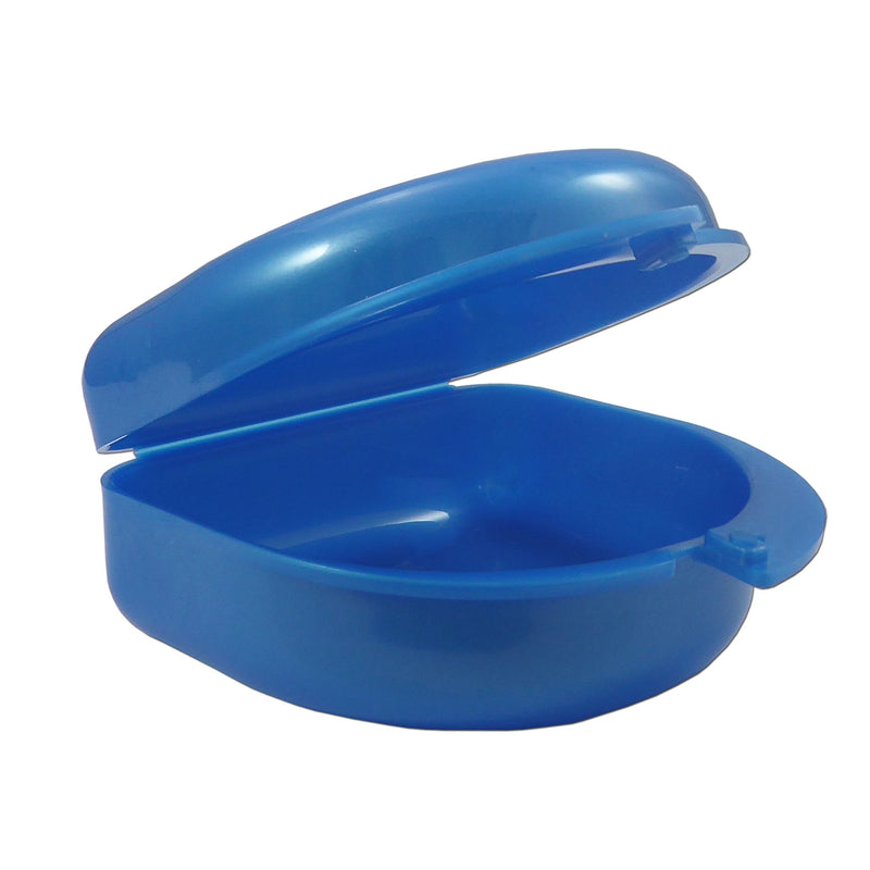 [Australia] - Dental Bath, Retainer Case and Brush ~ Storage Case and Container for Soaking and Cleaning Ortho Retainers (Blue Bath, Blue Case) Blue Bath, Blue Case 