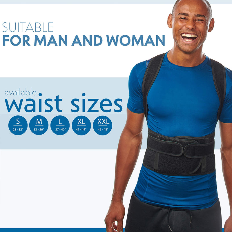 [Australia] - Back Brace Posture Corrector for Men and Women - Adjustable Posture Back Brace for Upper and Lower Back Pain Relief - Muscle Memory Support Straightener (X-Large) X-Large 