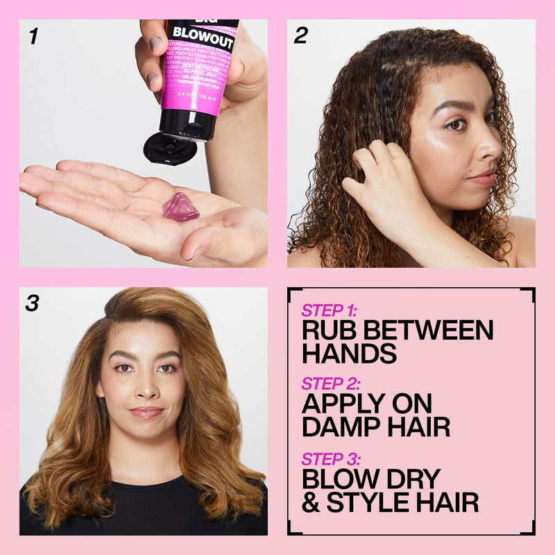 [Australia] - Redken Big Blowout Heat Protection Jelly Serum for All Hair Types | Volume for Fine Hair | Blowdry Gel, 3.38 fl. oz. 