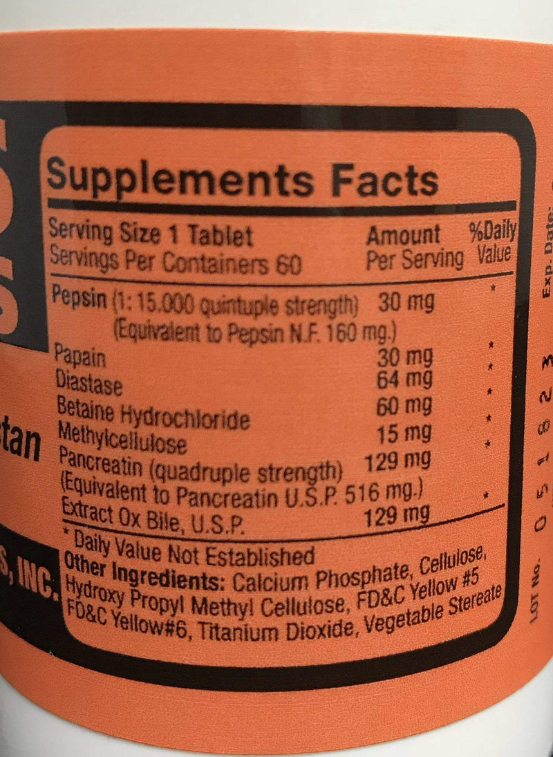 [Australia] - Sales Biliares (OX Bile) with Enzymatic Digestan 60 Tablets 