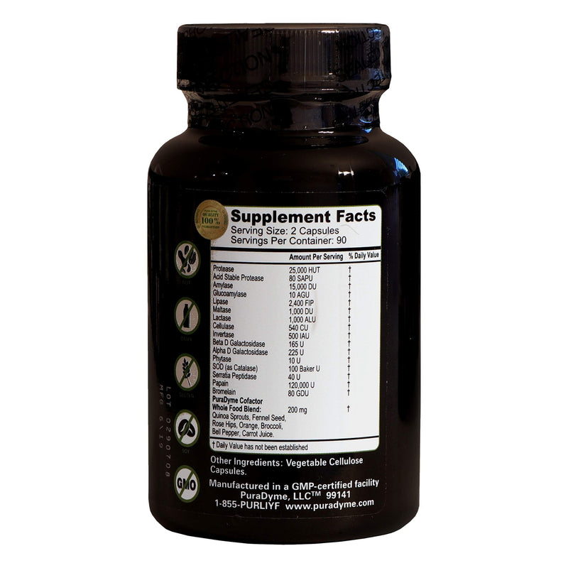 [Australia] - LiyfZyme Plant Based Digestive Enzyme Supplement - 180 Veggie Caps. PuraDyme By Lou Cornoa. 