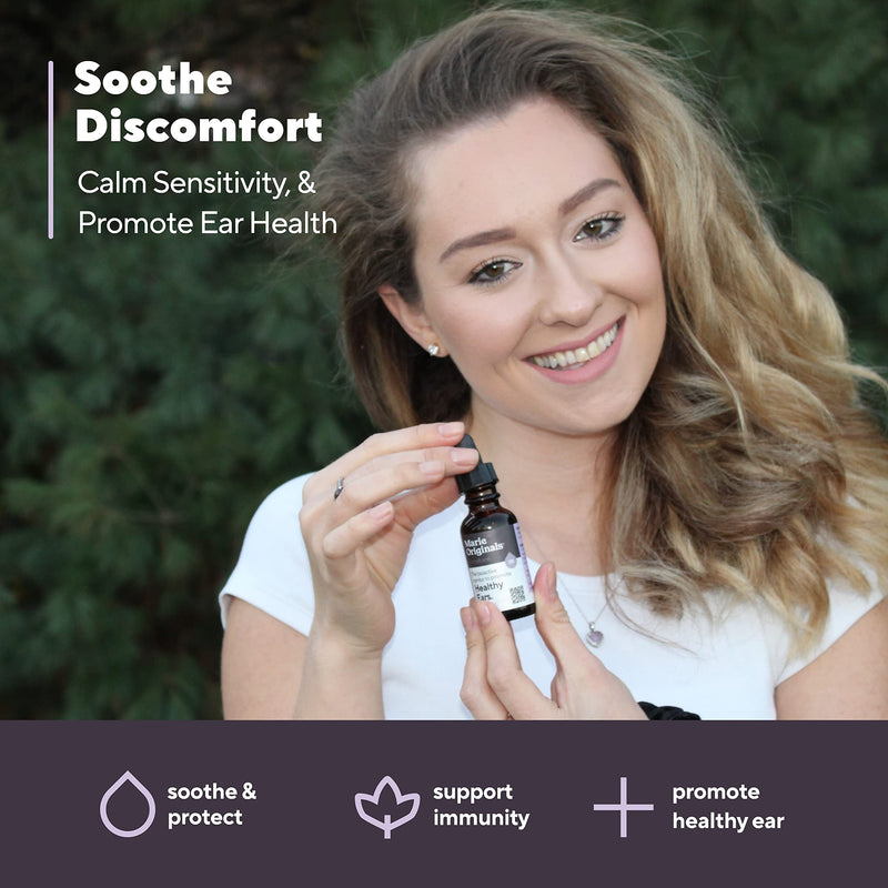 [Australia] - Organic Ear Oil for Ear Infections All Natural Eardrops for Infection Prevention Swimmer's Ear and Wax Removal - Kids Adults Baby Dog Earache Remedy - with Mullein, Garlic | Marie Originals (2 Pack) 2 Fl Oz (Pack of 2) 