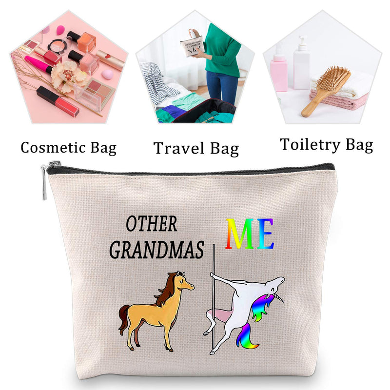 [Australia] - Other Grandmas Me Unicorn Bag Grandma Makeup Kit Grandma Cosmetic Bag Travel Bag Funny Grandmother Gifts (Grandma Bag) Grandma Bag 