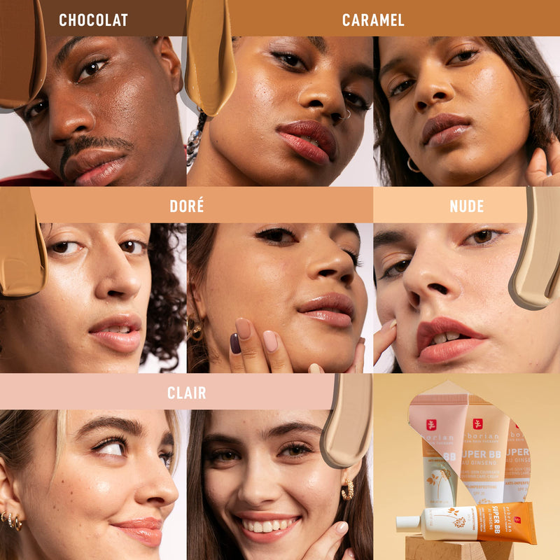 [Australia] - Erborian - Super BB Cream with Ginseng - Full coverage BB cream for acne prone skin - Erborian Korean Skincare Caramel 15 ml 