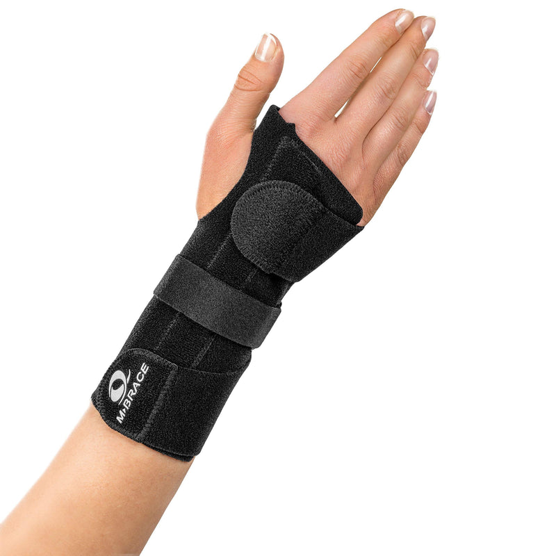 [Australia] - M-Brace AIR V-134RR Wrist Splint Right Regular, Black, Carpal Tunnel Relief Brace Mbrace Air, Wrist Wraps, Wrist Bands, Wrist Support, Wrist Splint Easily Adjustable for Perfect Tension, Breathable 