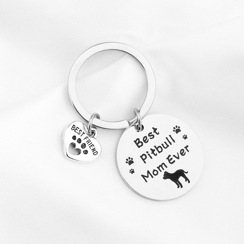 [Australia] - FUSTMW Dog Owner Gifts Best Dachshund Mom Ever Keychain Dog Lover Gifts Paw Print Jewelry Pet Owner Rescue Gift best pitbull mom 