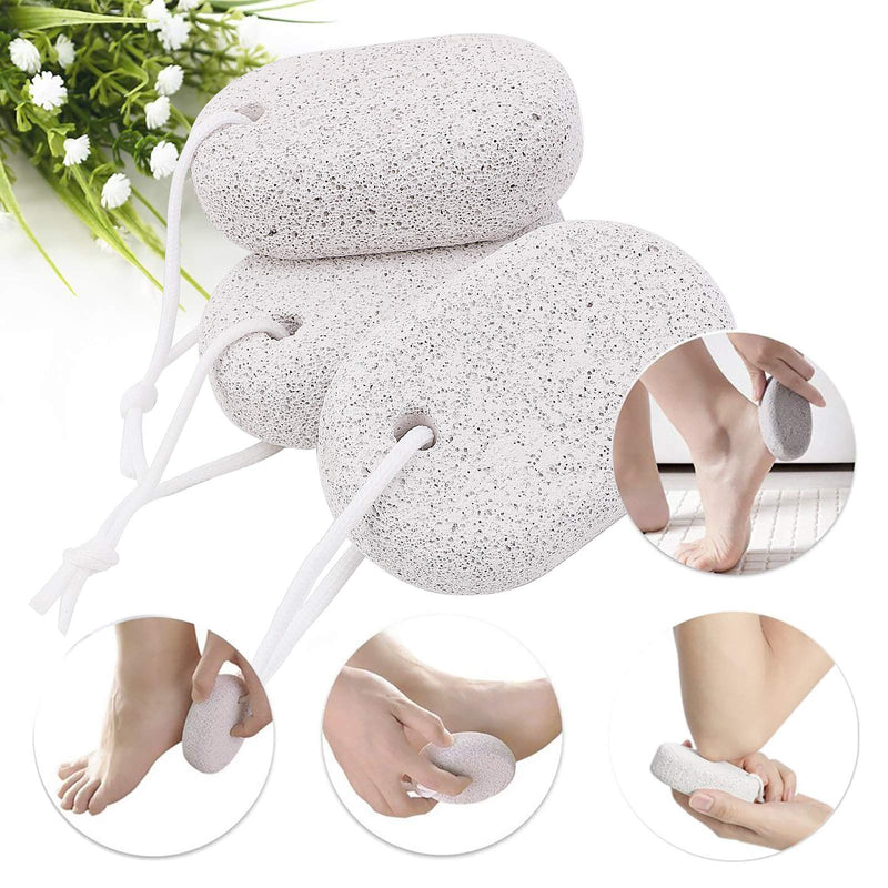 [Australia] - Natural Pumice Stone for Feet 3 PCS, PHOGARY Lava Pedicure Tools Hard Skin Callus Remover for Feet and Hands - Natural Foot File Exfoliation to Remove Dead Skin 