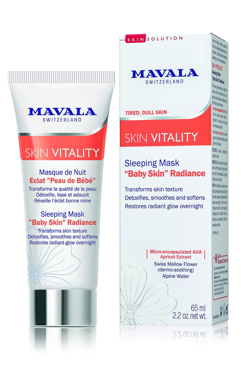 [Australia] - MAVALA SKIN VITALITY Sleeping Mask "Baby Skin" Radiance, 65 ml SV Baby Skin Mask 