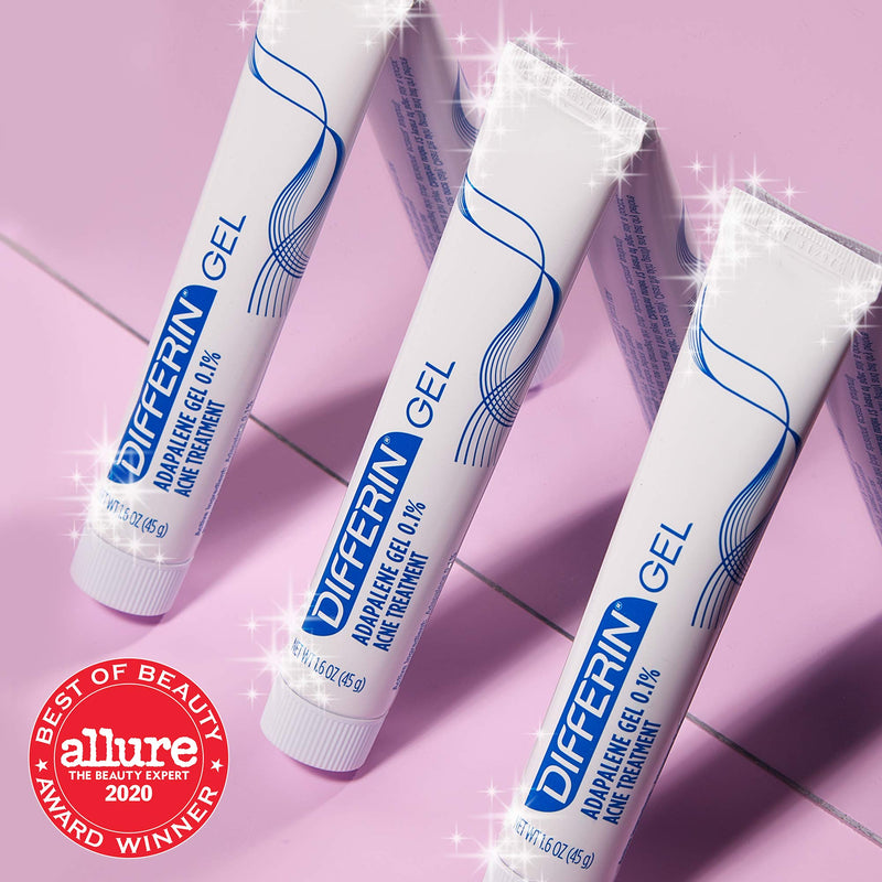 [Australia] - Acne Treatment Differin Gel for Face with Adapalene, Clears and Prevents Acne, Up to 30 Day Supply, 15g Tube 