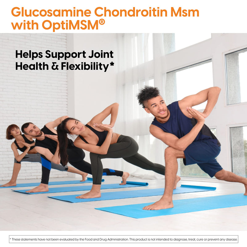 [Australia] - Doctor's Best Glucosamine Chondroitin Msm with OptiMSM Capsules, Supports Healthy Joint Structure, Function & Comfort, Non-GMO, Gluten Free, Soy Free, 240 Count (Pack of 1) 