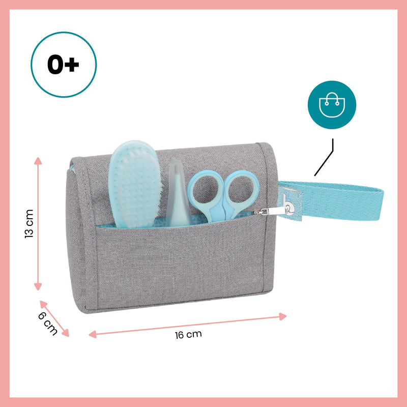 [Australia] - Babymoov Compact Baby Care Kit 6 Essential Accessories Including Digital Baby Thermometer 6 Accessories Grey 