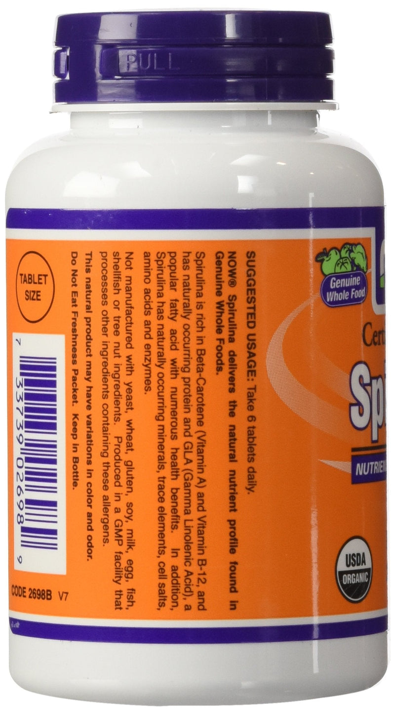 [Australia] - Now Foods Organic Spirulina Tablets, 200 