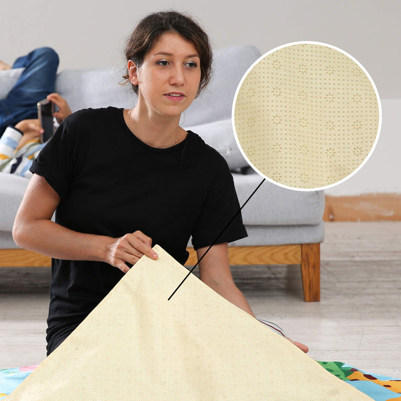 [Australia] - Winthome Highchair Splash Mat for Baby, Waterproof and Non-Slip Weaning Messy Splat Mat (Animal, 110x110cm) Animal 110 x 110 cm 