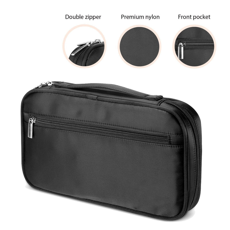 [Australia] - ONEGenug Makeup Brushes Organizer Bag Cosmetic Tools Handbag Beauty Case with Belt Strap Holder 