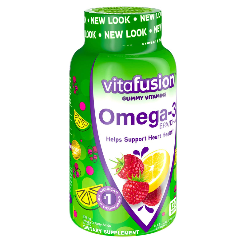 [Australia] - Vitafusion Omega 3 Gummies, 120 Count (Packaging May Vary) 