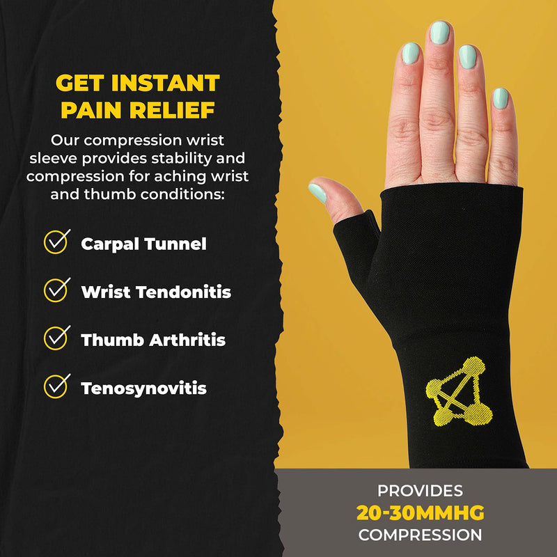 [Australia] - CopperJoint Wrist Compression Sleeve - Copper Infused Wrist Support Compression Brace - Ortho Guard - Wrist Pain & Fatigue Relief - Wrist Protector (Left or Right - X-Large) Right-X-Large Wrist Brace w/ Thumb Support 