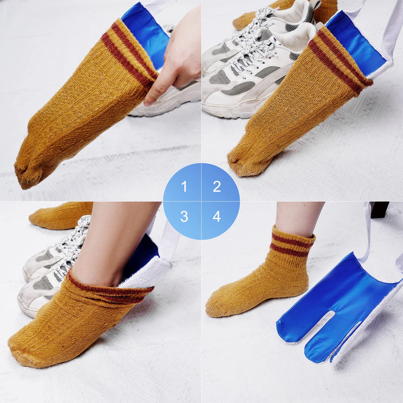 [Australia] - Homymusy Sock and Stocking aid,for Elderly, Disabled,Pregnancy Hip,Knee or Back Injuries,Blue (1) 1 