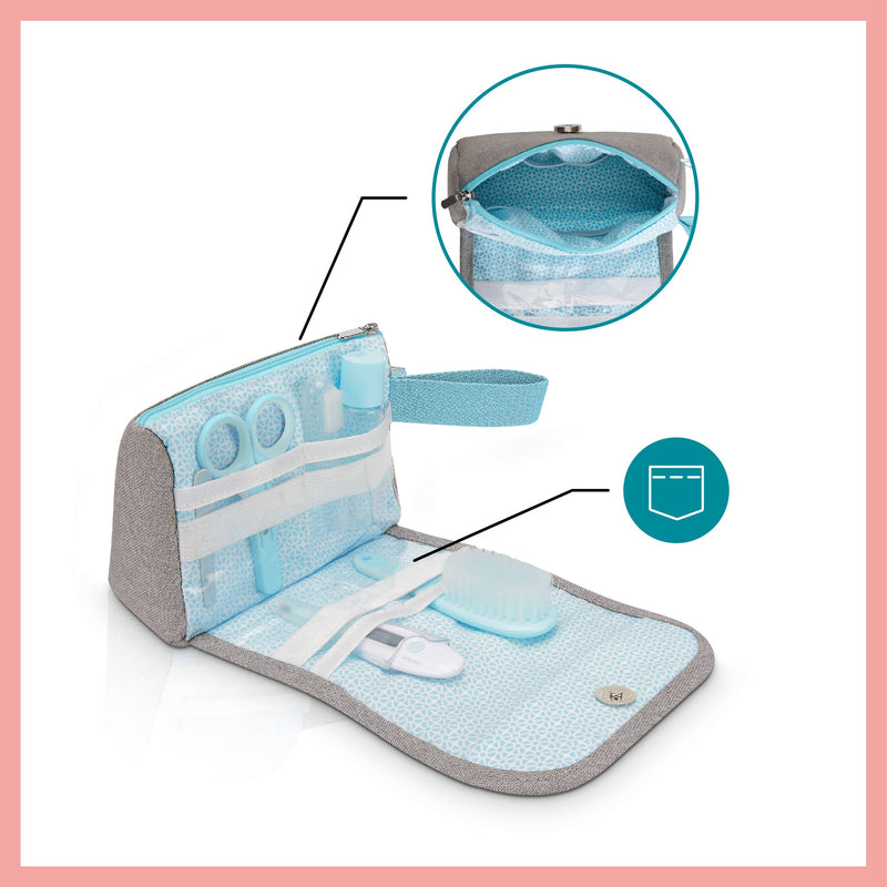 [Australia] - Babymoov Compact Baby Care Kit 6 Essential Accessories Including Digital Baby Thermometer 6 Accessories Grey 