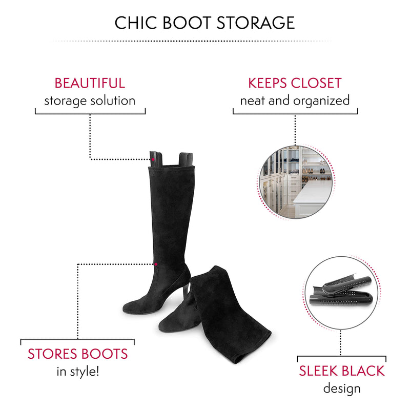 [Australia] - Bag-a-Vie Tall Boot Shapers For Women - Easy Glide Boot Stand-Up Inserts 1 Pack 