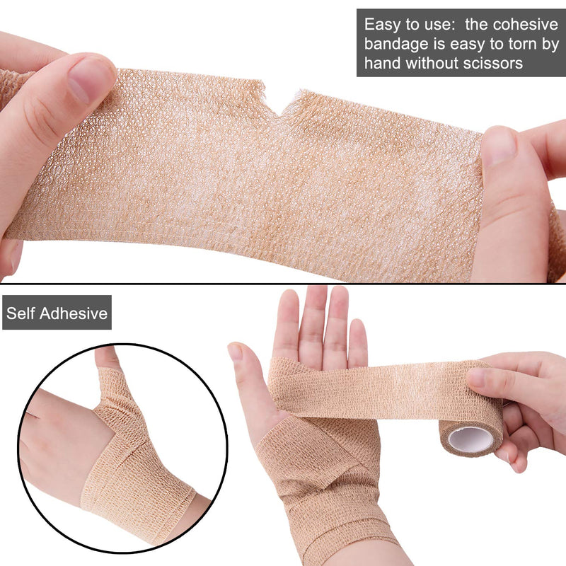 [Australia] - BQTQ 30 Rolls Self Adherent Wrap 2 inch Bandage Breathable Athletic Tape Stretch Wrap Roll Sports Wrap Tape Self Adhesive Wrap for Wrist Ankle Swelling Sprains(Rainbow Color) Rainbow 