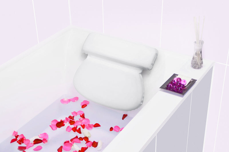 [Australia] - Bach&Berg® Luxury Waterproof Bath Pillow for Head, Neck and Back Support | With 7 Non-Slip Suction Cups | Fits All Bathtub, Hot Tub and Jacuzzi | Perfect Accessory for Bathroom and Home Spa 31 x 36 x 4 