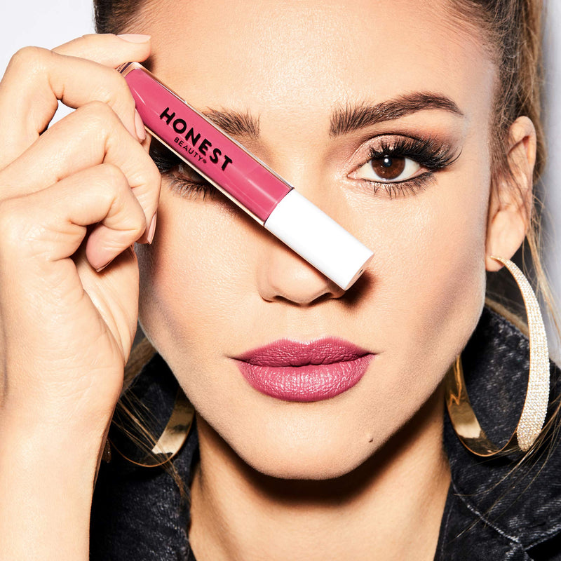 [Australia] - Honest Beauty Liquid Lipstick, Off Duty | Vegan | Hydrating All-Day Wear & Flex Feel | Synthetic Film Formers Free, Silicone Free, Cruelty Free | 0.12 fl. oz. 