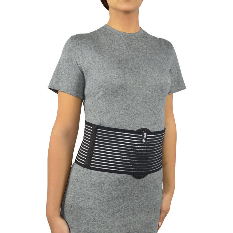 [Australia] - Belltop - Umbilical hernia belt for women and men - Hernia support for men with compression pad (inguinal, femoral, incisional) - Abdominal binder post surgery and postpartum (S/M) S/M (24 to 38 inch umbilical area) 