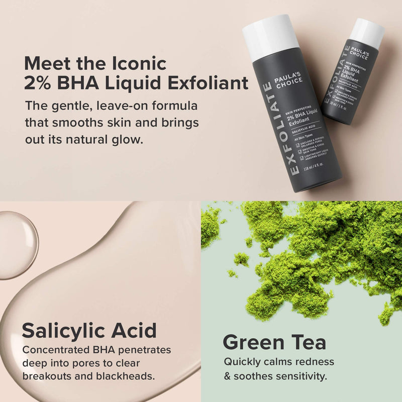 [Australia] - Paulas Choice--SKIN PERFECTING 2% BHA Liquid Salicylic Acid Exfoliant--Facial Exfoliant for Blackheads, Enlarged Pores, Wrinkles & Fine Lines, 4 oz Bottle 4 Fl Oz (Pack of 1) 